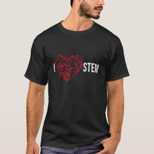 Camiseta I Love STEM Science Technology Engineering Math