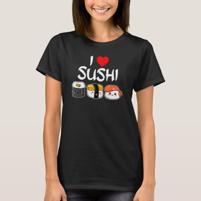 Camiseta I Love Sushi (Frente)