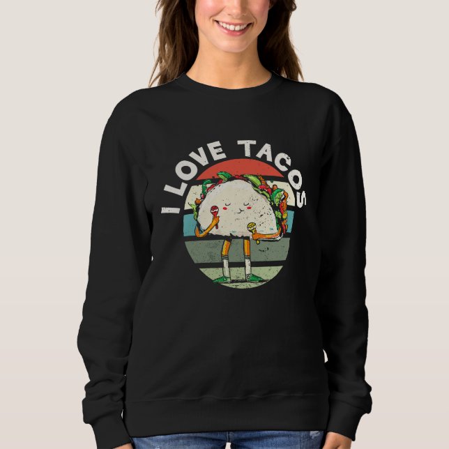 Camiseta I Love Tacos Cinco De Mayo Mexican Taco Food Fiest (Frente)