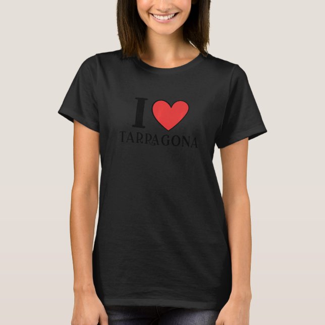 Camiseta I Love Tarragona Spain Premium (Frente)