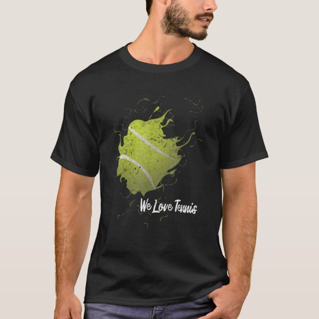 Camiseta I Love Tennis Ball Club Tennis Player (Frente)