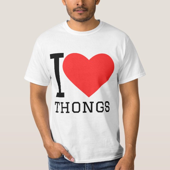 Camiseta I love thongs (Frente)