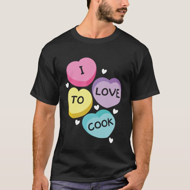 Camiseta I Love To Cook Cafeteria Job Profession Lady Cook  (Frente)
