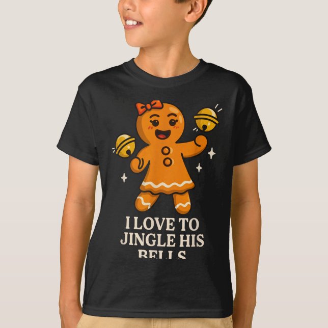 Camiseta I Love To Stuff Her Stocking Matching Jingle His B (Frente)