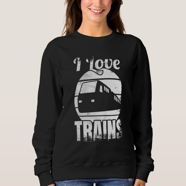Camiseta I Love Trains Railway (Frente)