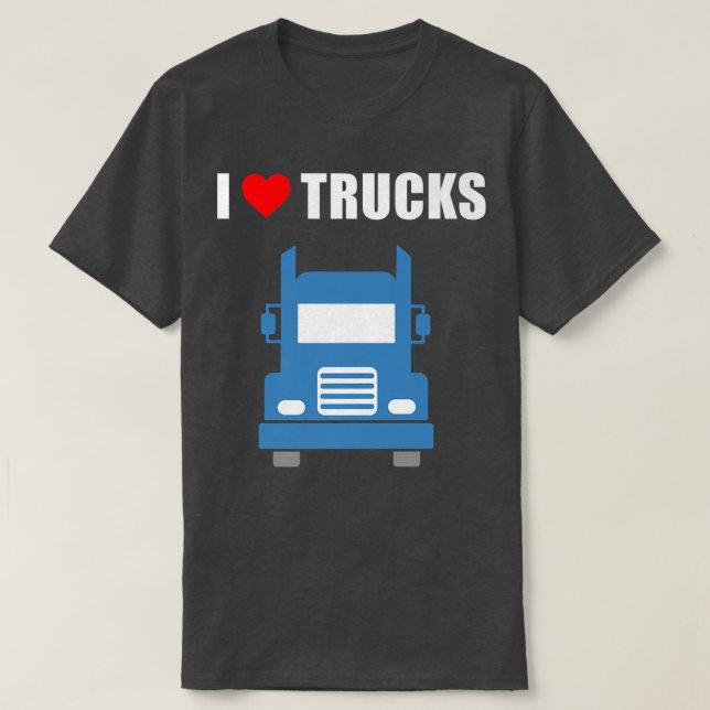 Camiseta I Love Trucks  (Frente do Design)