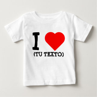CAMISETA I LOVE + TU TEXTO