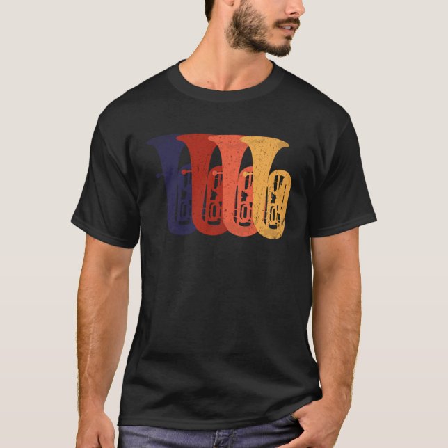 Camiseta I Love Tuba instrument (Frente)
