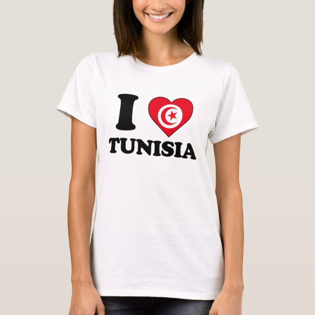 Camiseta I love Tunisia (Frente)