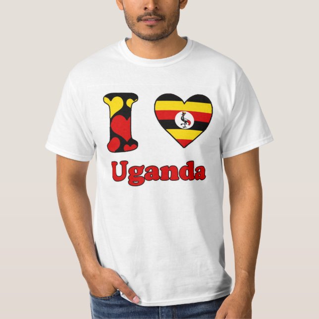 Camiseta I love Uganda (Frente)