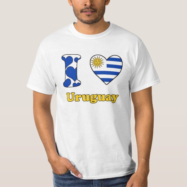 Camiseta I love Uruguay (Frente)