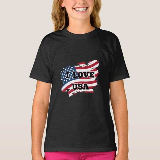 Camiseta I Love USA (Frente)