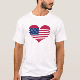 Camiseta I Love USA Flag