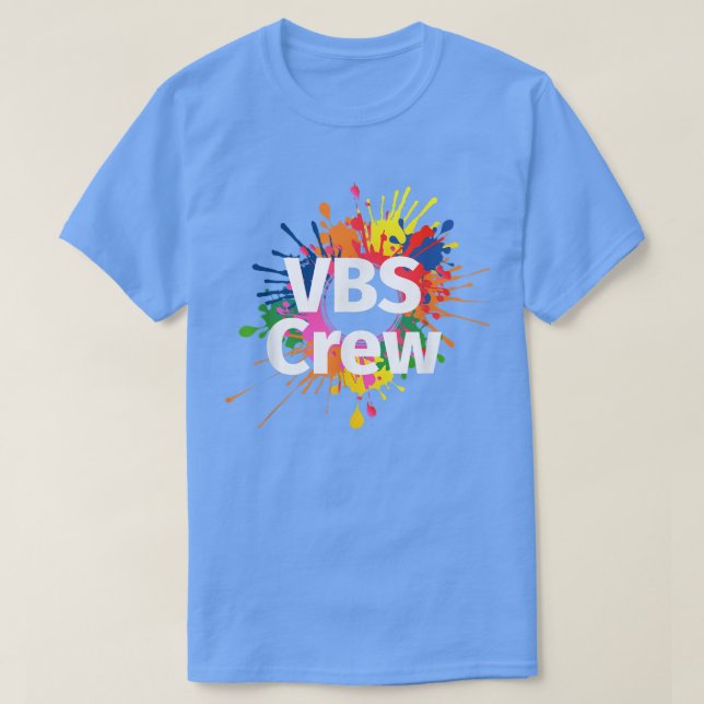 Camiseta I Love VBS 2022 Crew Vacation Bible School Paint S (Frente do Design)