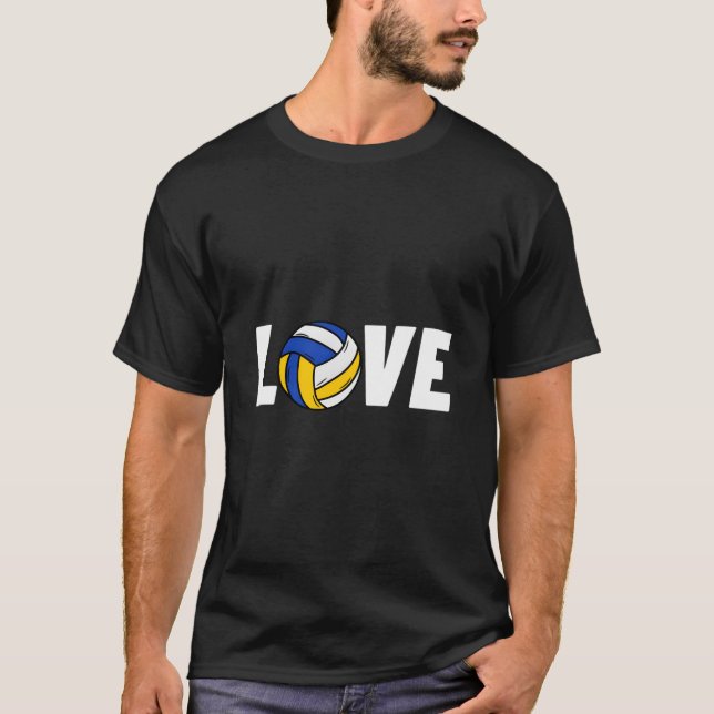 Camiseta I Love Volleyball Volleyball (Frente)