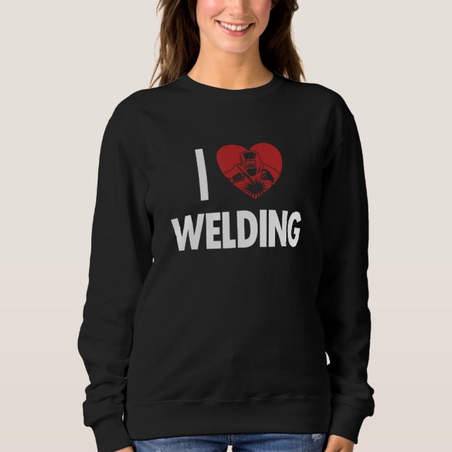 Camiseta I love Welding Inspector Tig Tack Mig Rig Technici (Frente)
