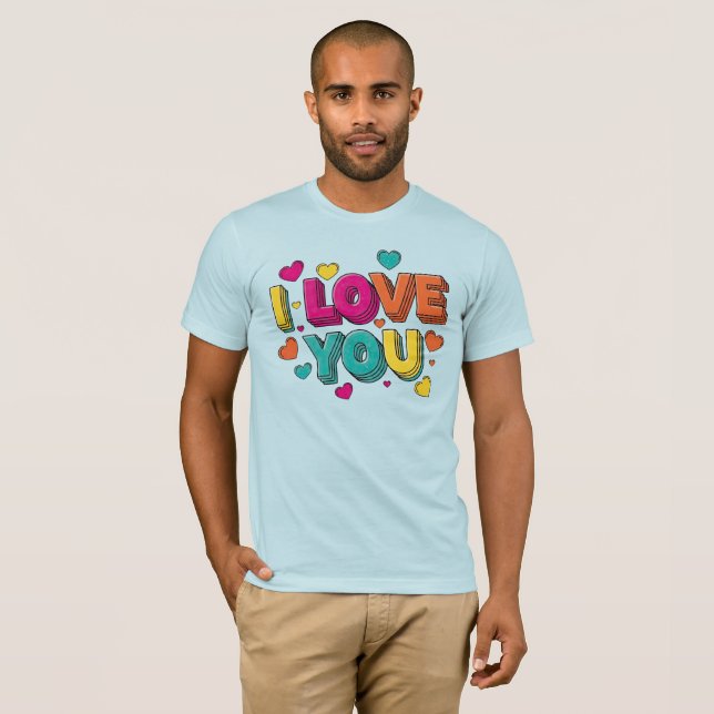 Camiseta I Love You (Frente Completa)
