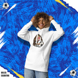 Camiseta I love you football, woman with dreadlocks