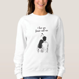 Camiseta I Love You Forever Line Art Sweatshirt