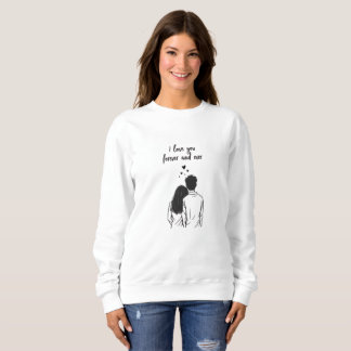 Camiseta I Love You Forever Line Art Sweatshirt