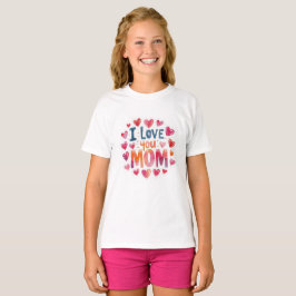 Camiseta I Love You Mom 