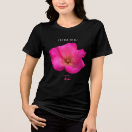 Camiseta I Love You - Rose -Valentines Personalized