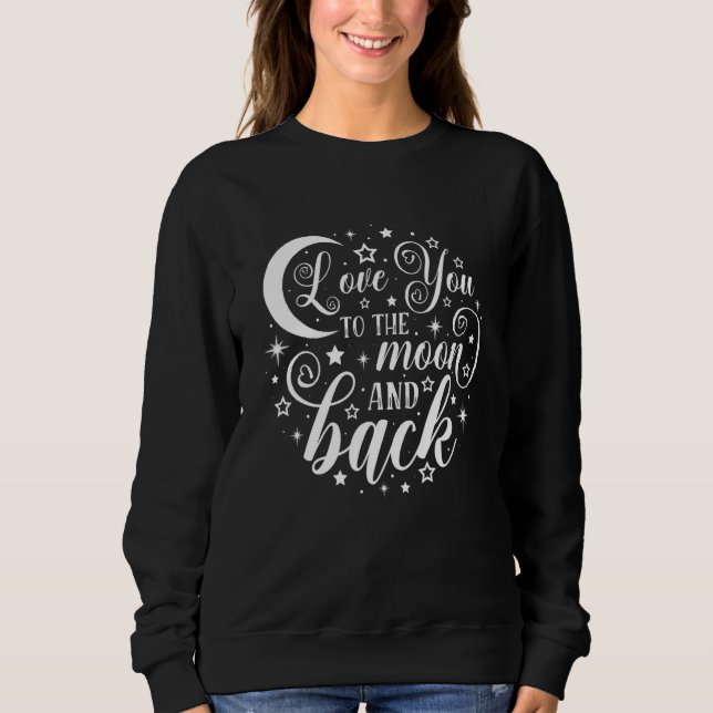 Camiseta I Love You To Funny The Moon & Back Valentines Day (Frente)