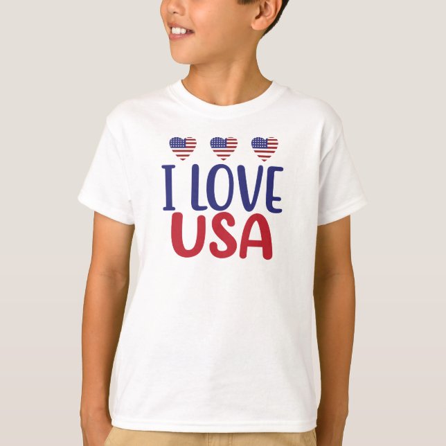 Camiseta I Love You USA-65789 (Frente)