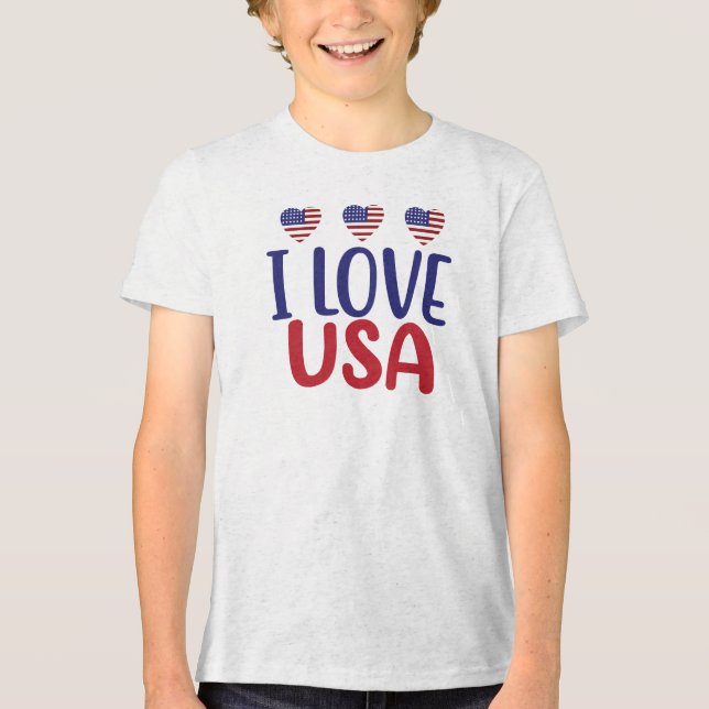 Camiseta I Love You USA-65789 (Frente)