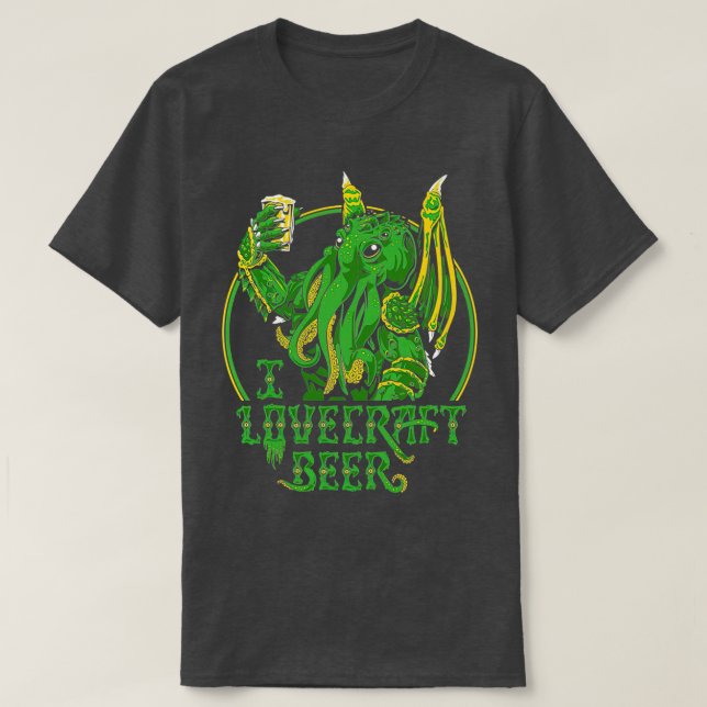 Camiseta I LOVECRAFT BEER Premium TSirt (Frente do Design)