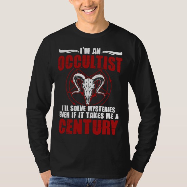 Camiseta I m An Occultist Satanic Witchcraft Baphomet Goth  (Frente)