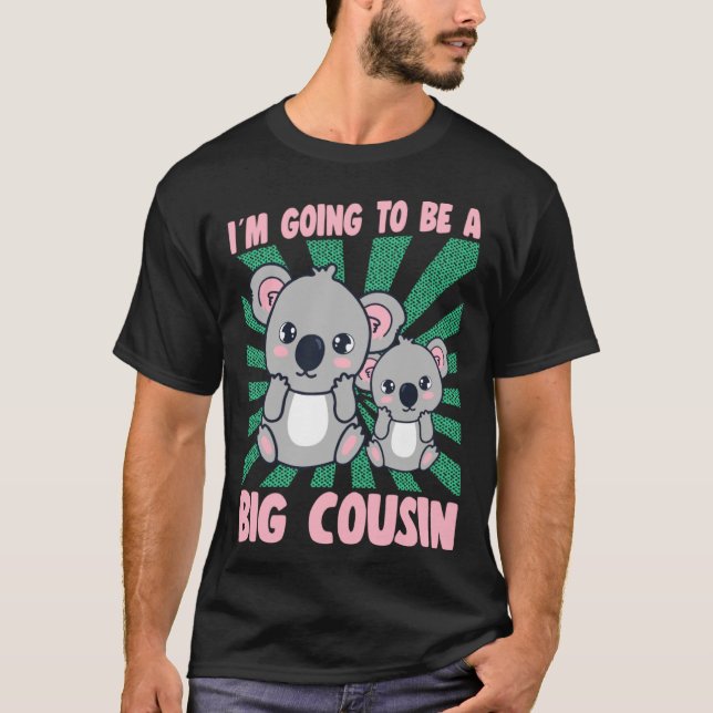 Camiseta I m Going To Be A Big Cousin Koala Graphic Big Cou (Frente)