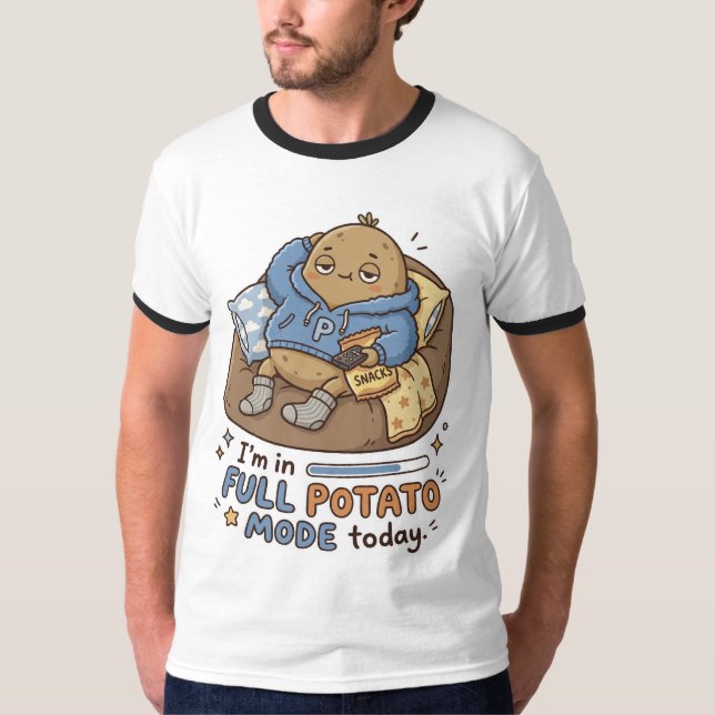Camiseta I’m in full potato mode today| Couch Potato Potato (Frente)