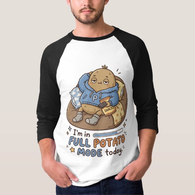 Camiseta I’m in full potato mode today| Couch Potato Potato (Frente)