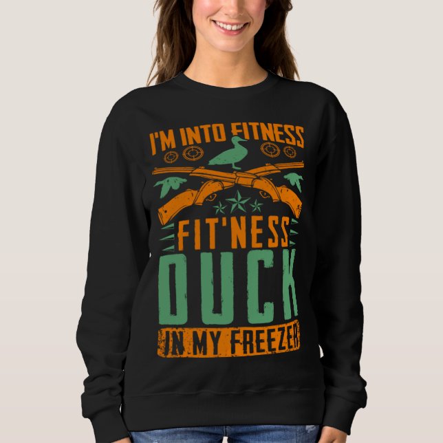 Camiseta I M Into Fitness Fit ness Duck In My Freezer  Hunt (Frente)