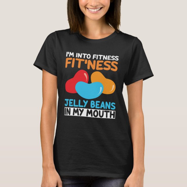 Camiseta I m Into Fitness Jelly Beans In My Mouth  Easter S (Frente)