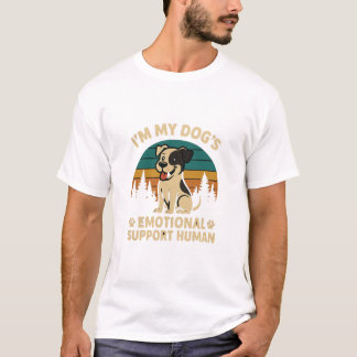 Camiseta I’m My Dog’s Emotional Support Human – Funny Dog L
