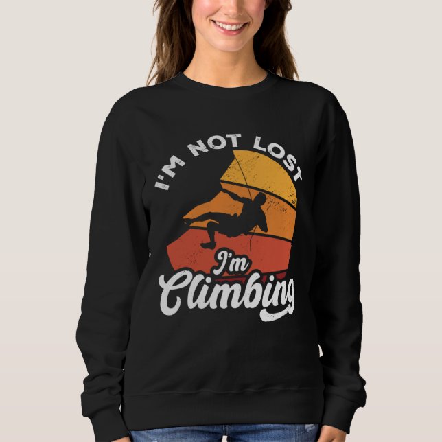 Camiseta I m Not Lost I m Climbing Boulder Rock Climber Bou (Frente)