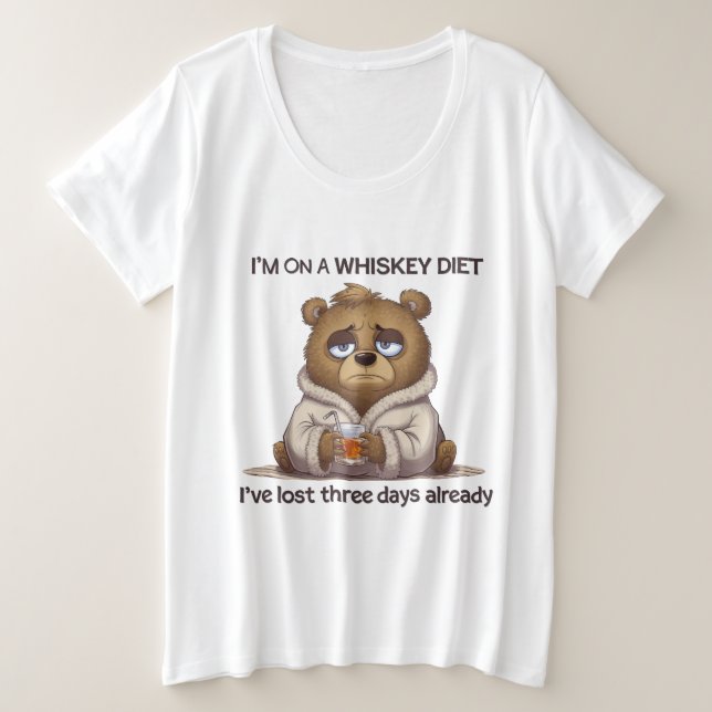 Camiseta I’m Not On Whisky, I’ve Lost Three Days Already  (Frente do Design)
