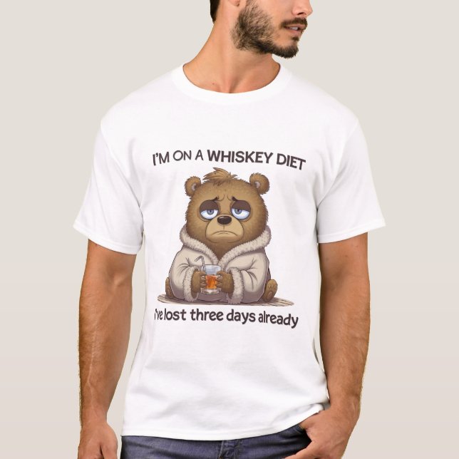 Camiseta I’m Not On Whisky, I’ve Lost Three Days Already  (Frente)