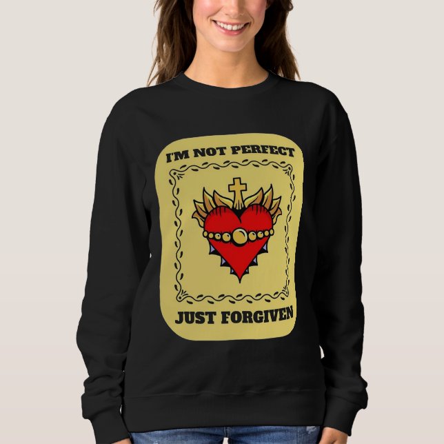 Camiseta i m not perfect just forgiven christian team jesus (Frente)