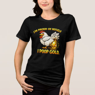 Camiseta “I’m Proud of Myself — I Poop Gold” Funny Tshirt