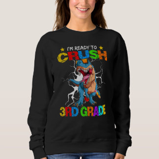 Camiseta I m Ready To Crush 3rd Grade Dinosaur Back To Scho