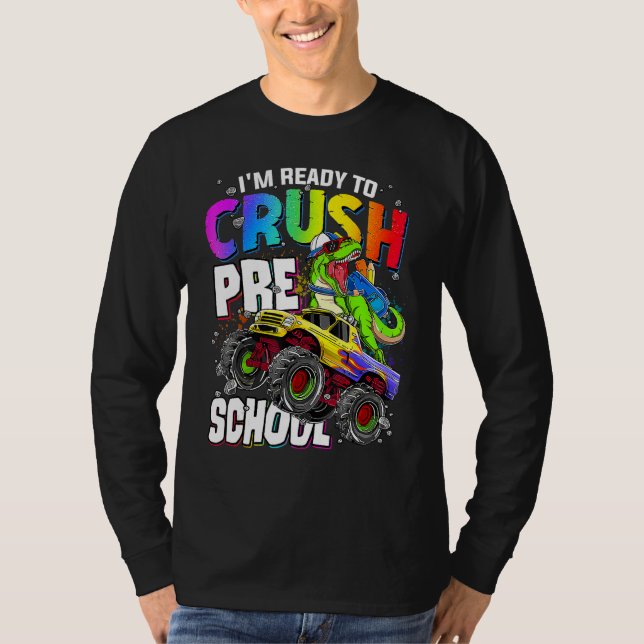 Camiseta I m Ready To Crush Preschool Cute Dinosaur Back To (Frente)