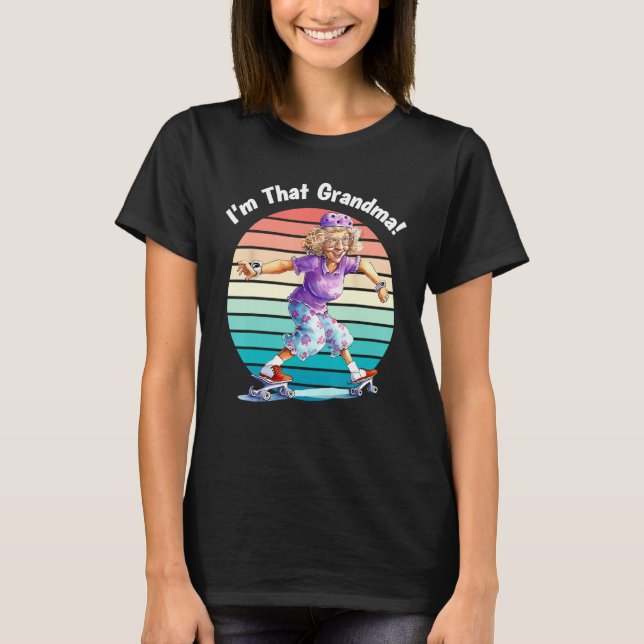 Camiseta I m That Grandma Motorcycle Cool Fun (Frente)