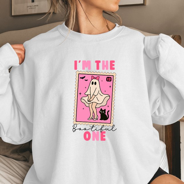 Camiseta I’m the Bootiful One Cute Ghost Halloween Design | (Funny Ghost design Feminine Woman girlfriend gift shirt Halloween)