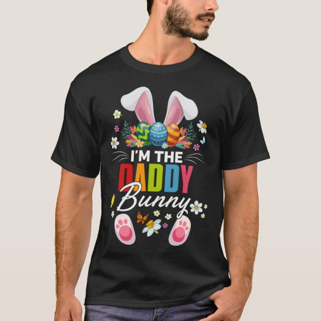 Camiseta I m The Daddy Bunny Matching Family Easter Day Par (Frente)