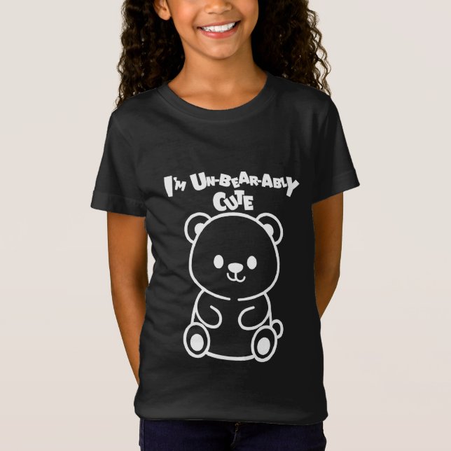 Camiseta I’m Un-bear-ably Cute Bear (Frente)