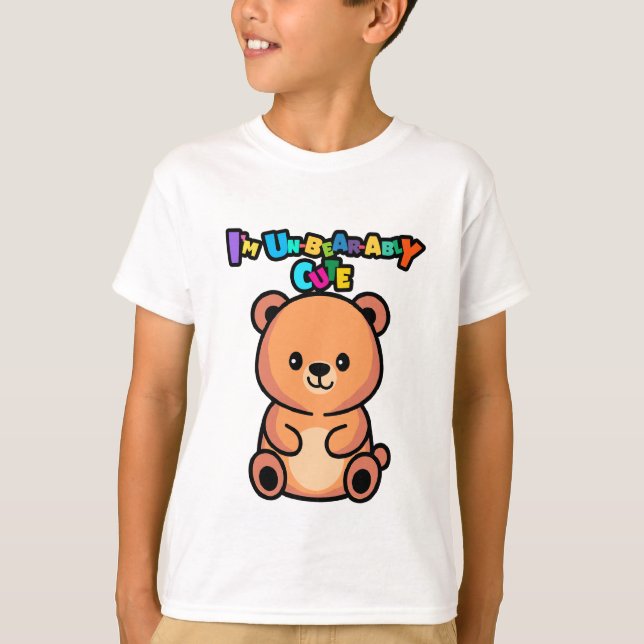 Camiseta I’m Un-bear-ably Cute Bear (Frente)