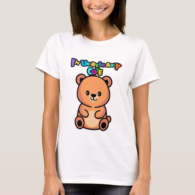 Camiseta I’m Un-bear-ably Cute Bear (Frente)